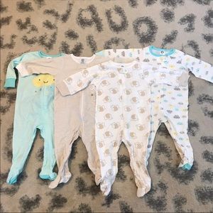 Gerber 4 Pack Of Baby Pajamas 6-9 Months